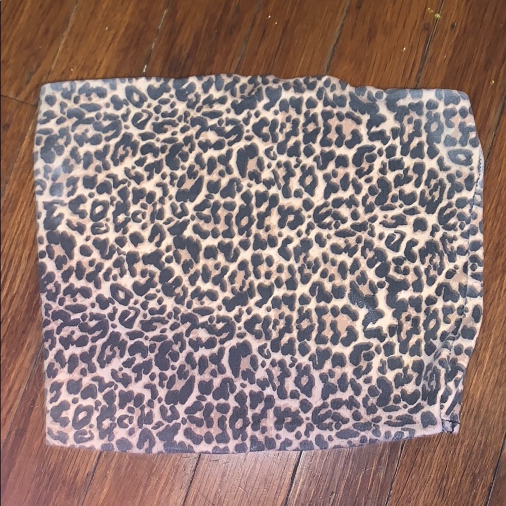 leopard print tube top